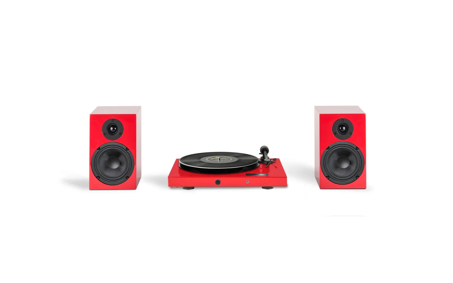 Pro-Ject Juke Box E1 HiFi Set High Gloss Rot